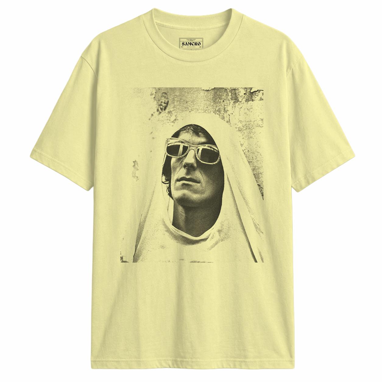 Luis Alberto Spinetta - Capucha Blanca Lentes en color Amarillo — vista frontal