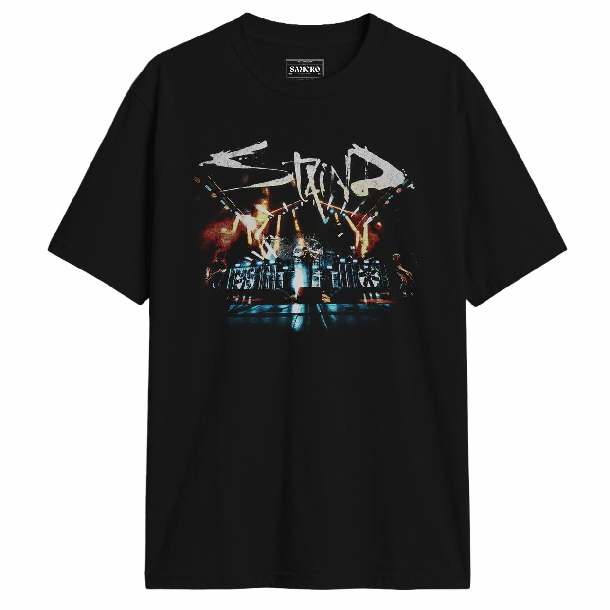 Staind - Chrome Stage Tour en color Negro — vista frontal
