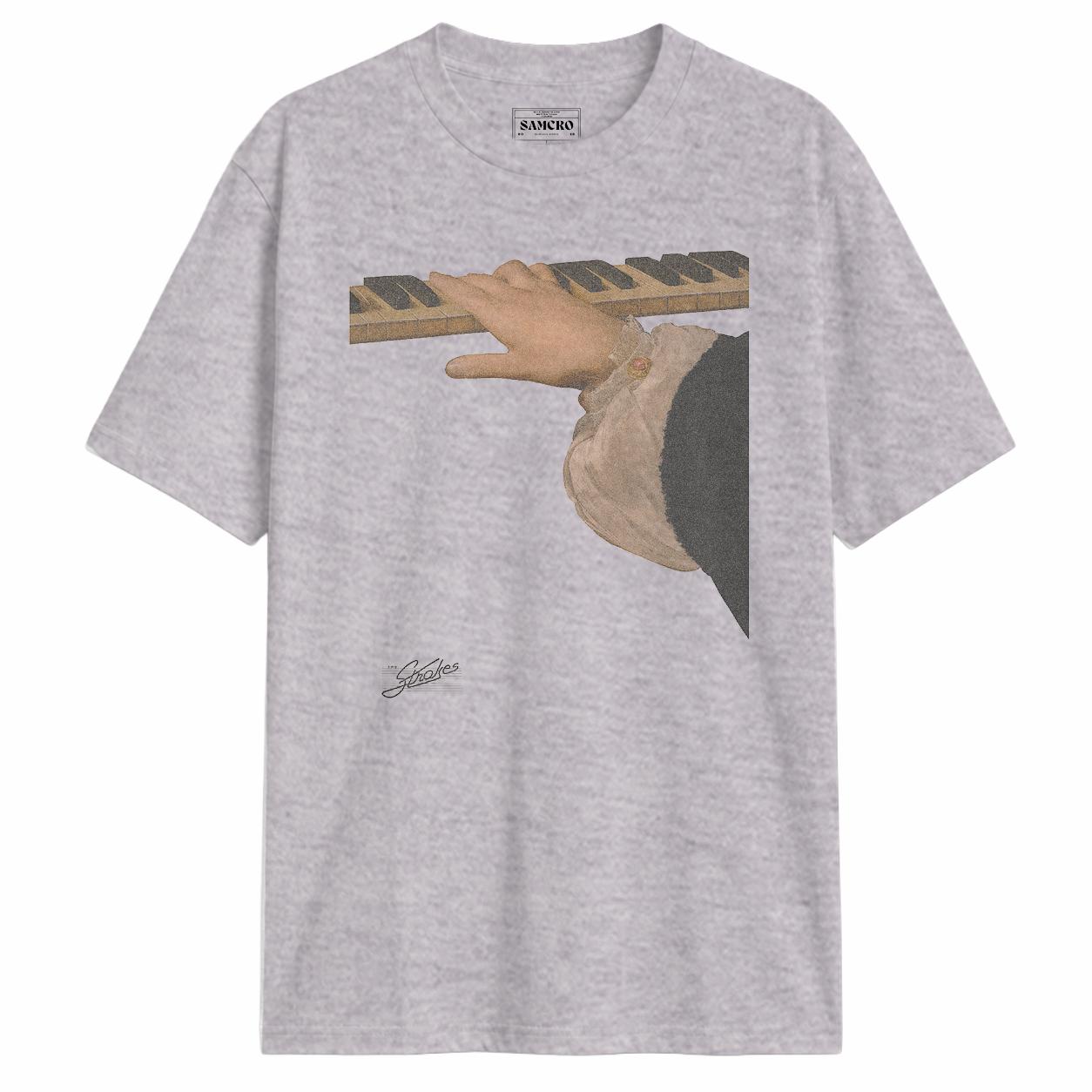 The Strokes - Vintage Piano Distressed — Gris