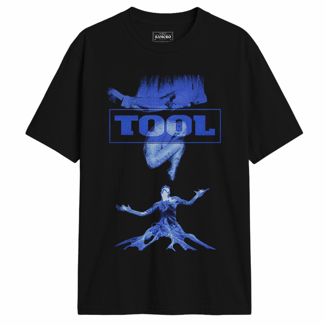 Tool - Figuras Azules Logo en color Negro — vista frontal