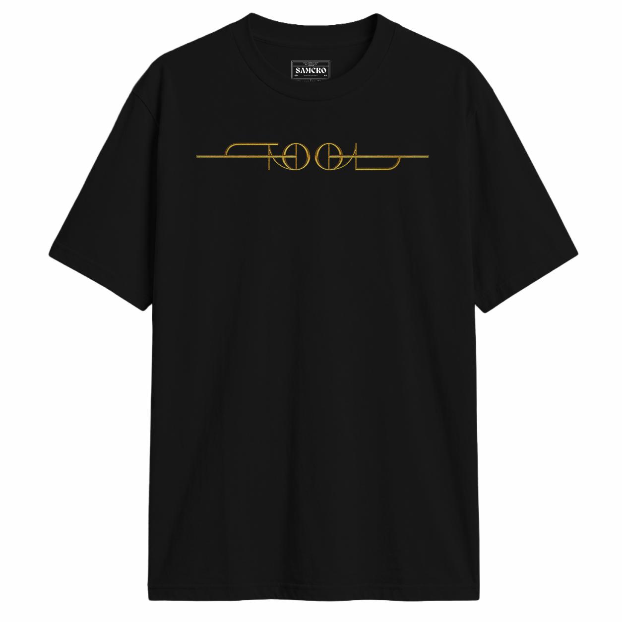 Tool - Logo Dorado en color Negro — vista frontal