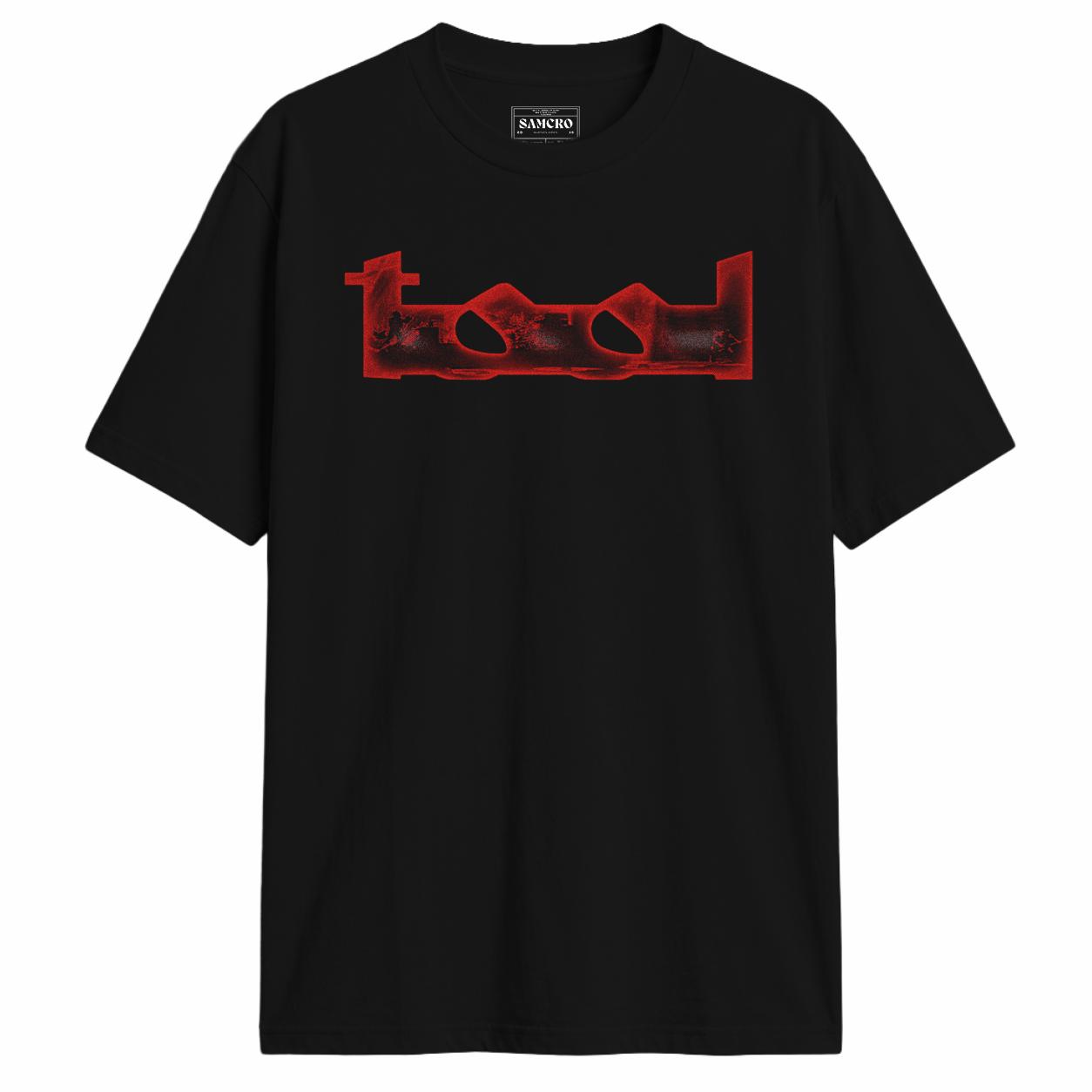 Tool - Logo Rojo en color Negro — vista frontal