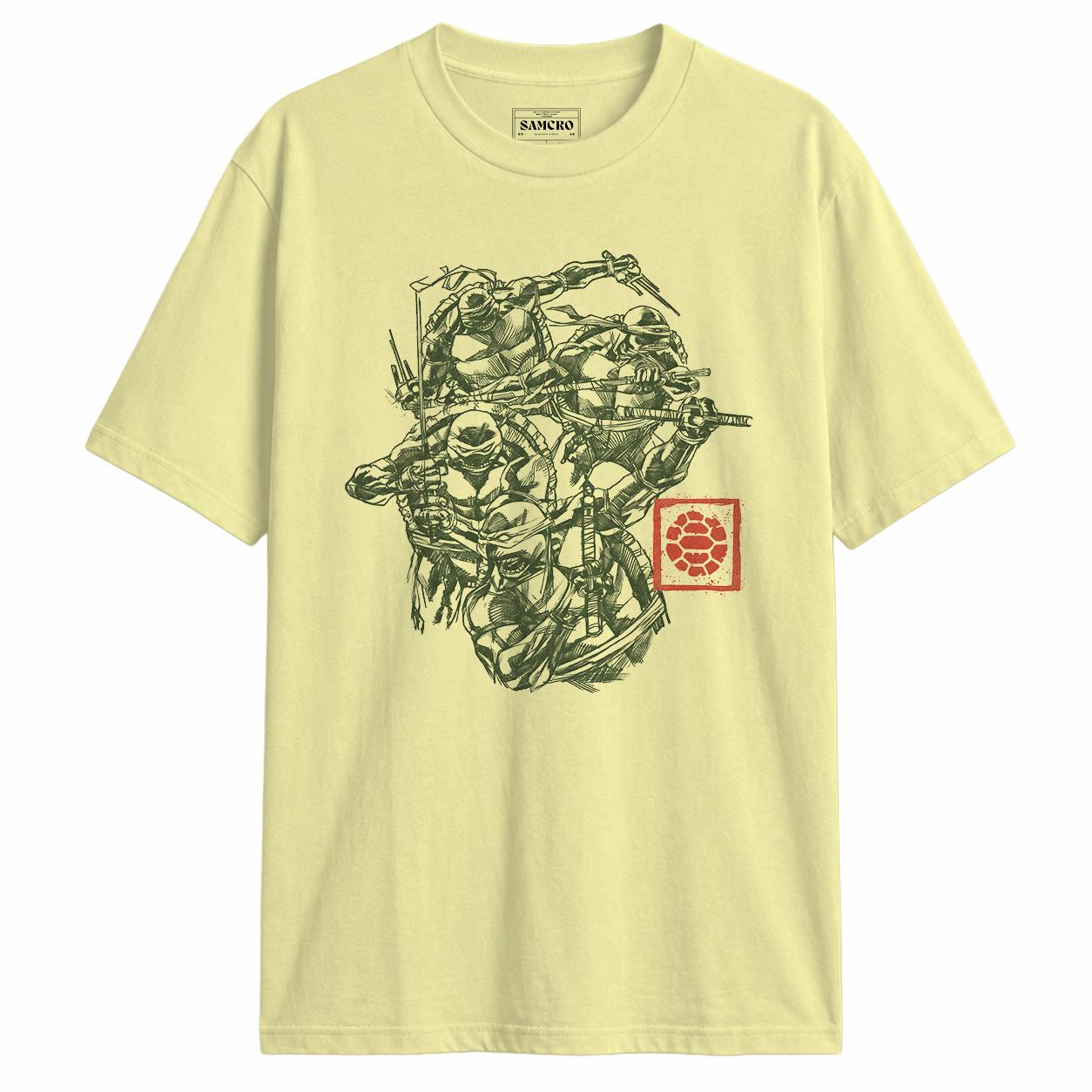 Tortugas Ninja - Group Sketch Shell Stamp en color Amarillo — vista frontal