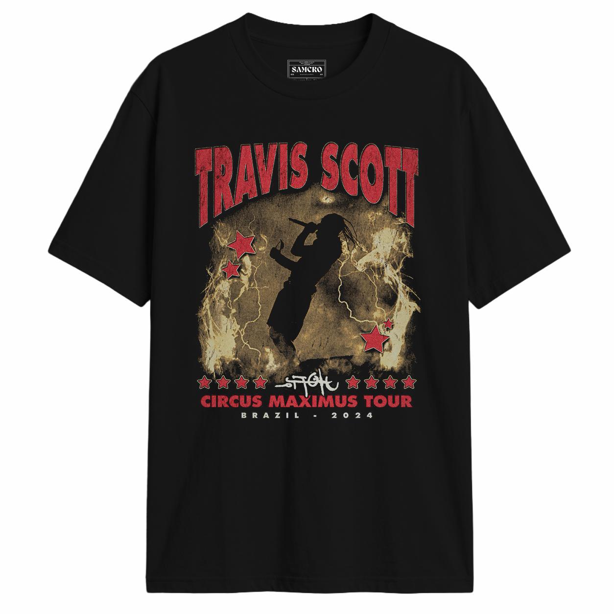 Travis Scott - Circus Maximus Tour en color Negro — vista frontal