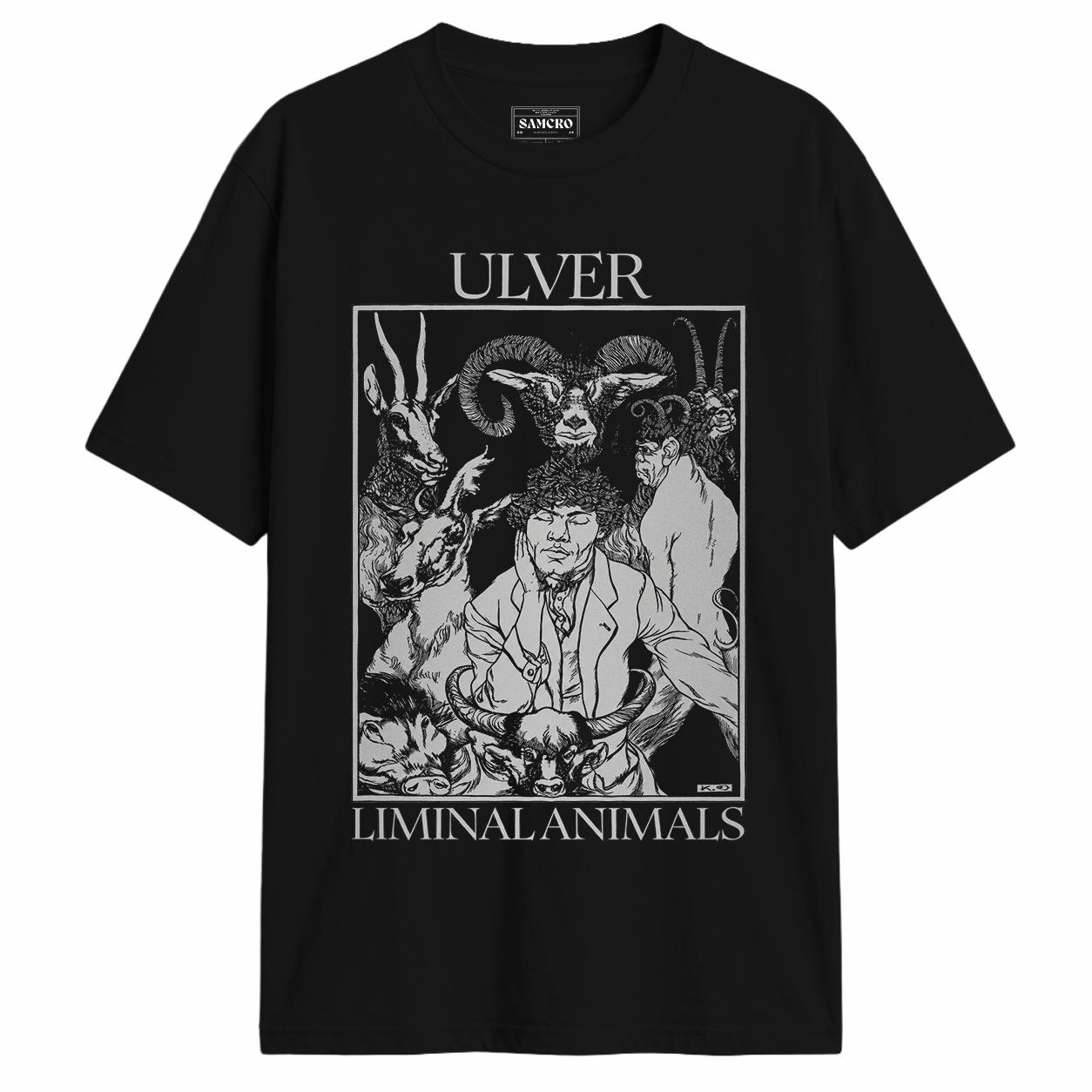 Ulver - Liminal Animals en color Negro — vista frontal