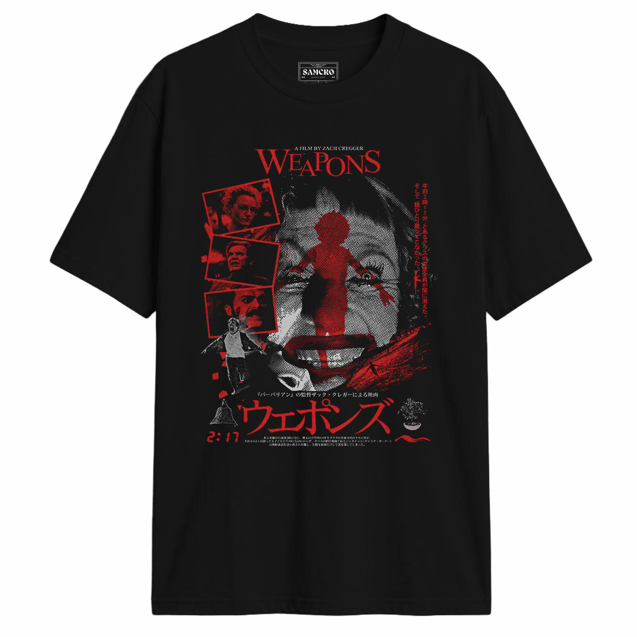 Weapons - Poster Japones en color Negro — vista frontal