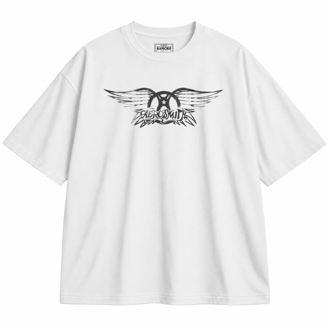 Aerosmith 1 — Unisex oversize, Blanco
