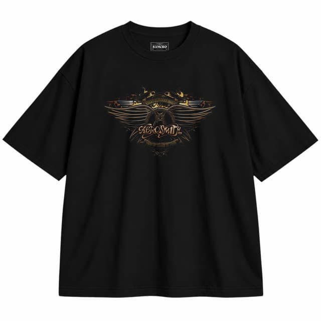 Aerosmith 4 — Unisex oversize, Negro