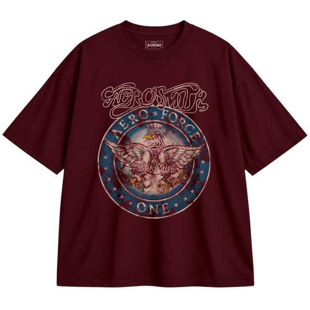 Aerosmith - Aero Force — Unisex oversize, Bordó