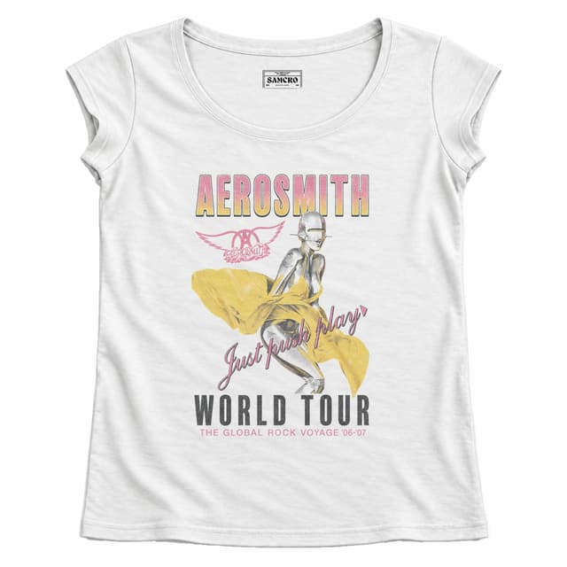 Aerosmith - Just Push Play — Mujer recta, Blanco