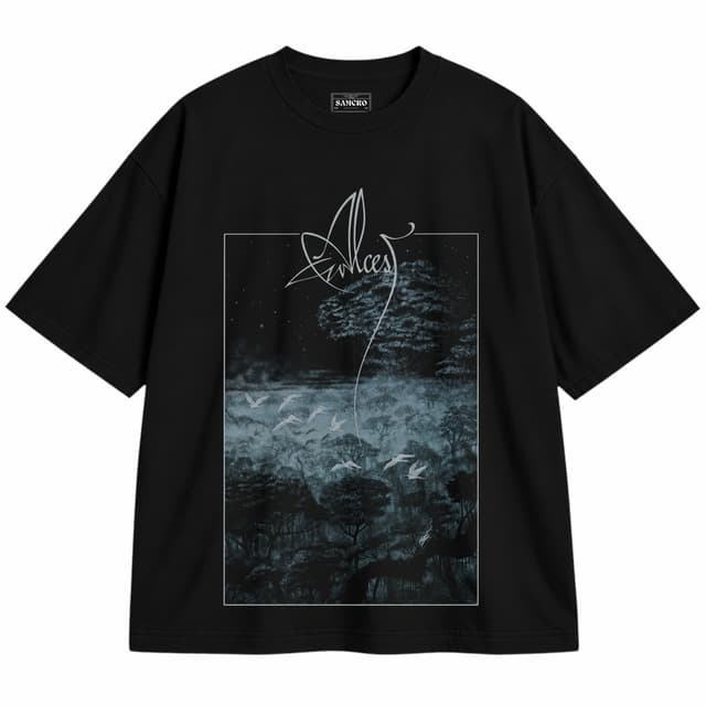 Alcest - Amethyste — Unisex oversize, Negro