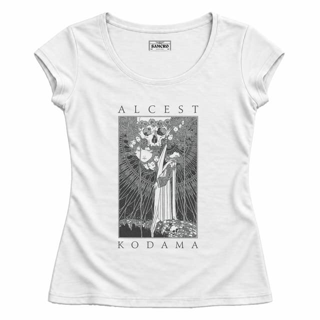 Alcest - Faces Skull Inverted — Mujer entallada, Blanco