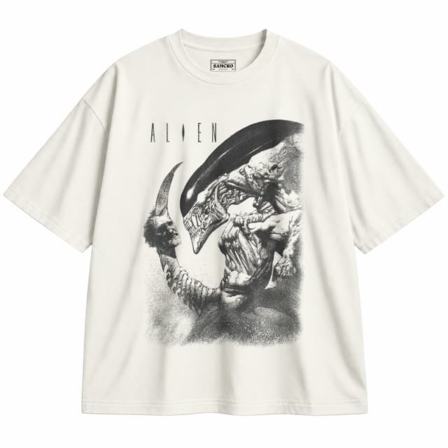 Alien 16 — Unisex oversize, Crema
