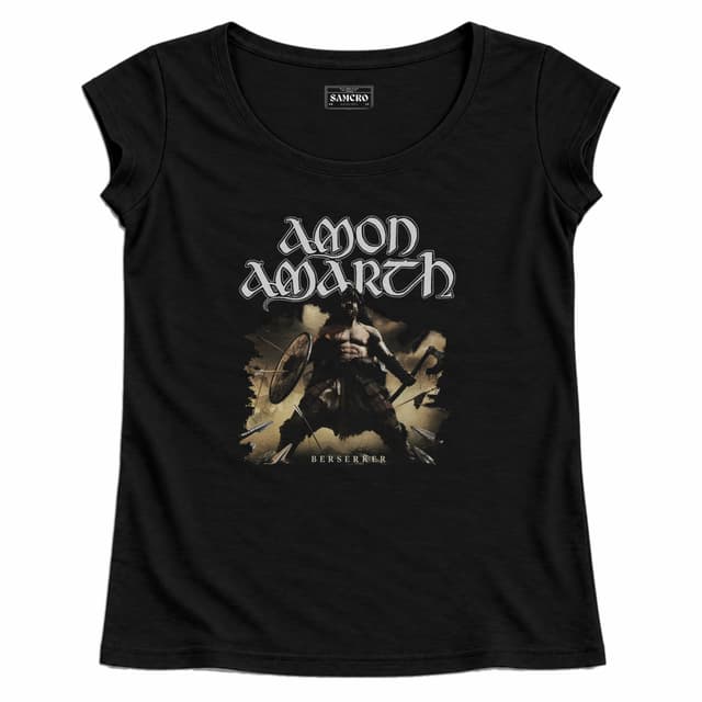 Amon Amarth 12 — Mujer recta, Negro