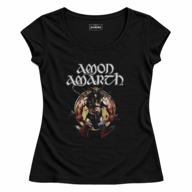 Amon Amarth 16 — Mujer entallada, Negro