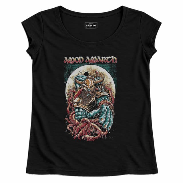 Amon Amarth 17 — Mujer recta, Negro