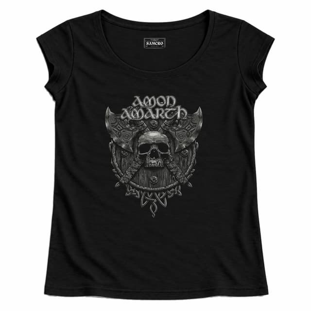 Amon Amarth 6 — Mujer recta, Negro