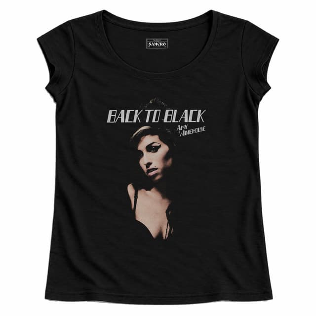 Amy Winehouse - Back to Black Retrato — Mujer recta, Negro