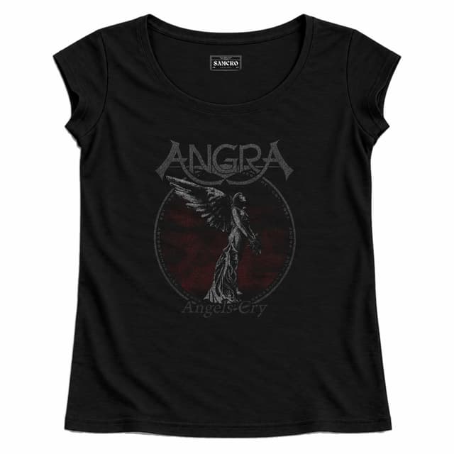 Angra - Angels Cry 35th — Mujer recta, Negro