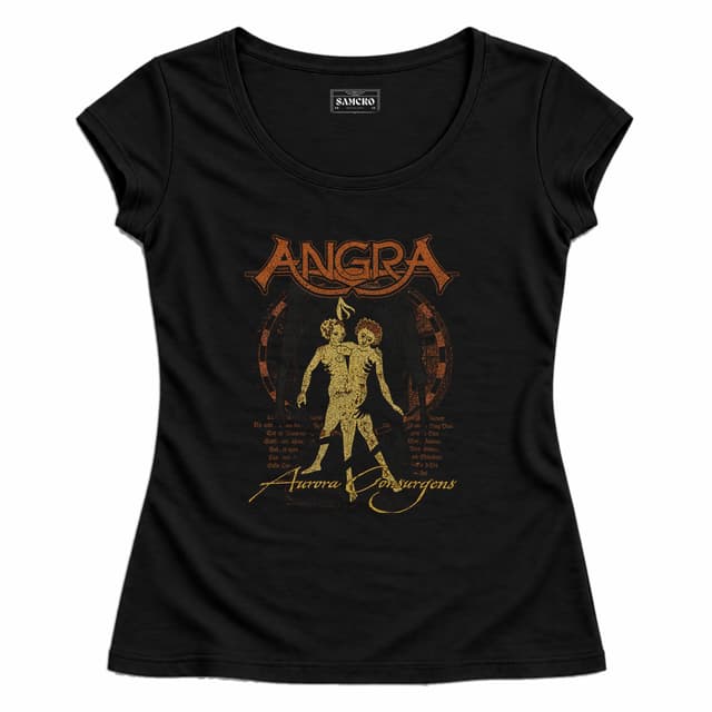 Angra - Aurora Consurgens 35th — Mujer entallada, Negro