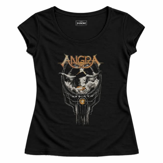 Angra - Rebirth Capa — Mujer entallada, Negro
