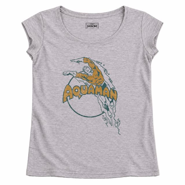 Aquaman 1 — Mujer recta, Gris