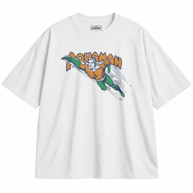 Aquaman 5 — Unisex oversize, Blanco