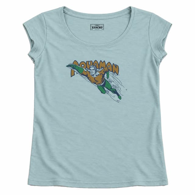 Aquaman 5 — Mujer recta, Celeste