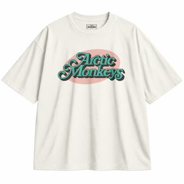 Arctic Monkeys 14 — Unisex oversize, Crema