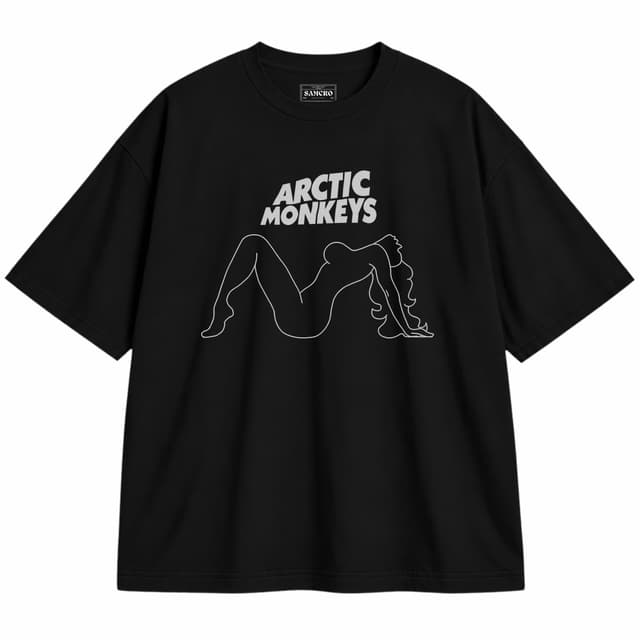 Arctic Monkeys 5 — Unisex oversize, Negro