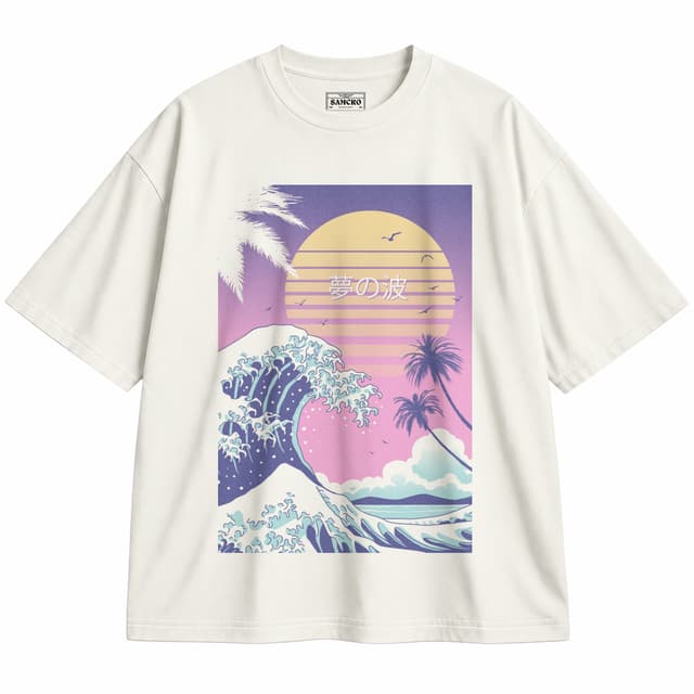 ARTE JAPONÉS 19 — Unisex oversize, Crema