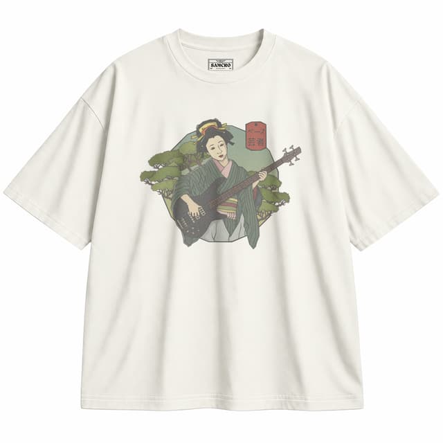 ARTE JAPONÉS 30 — Unisex oversize, Crema