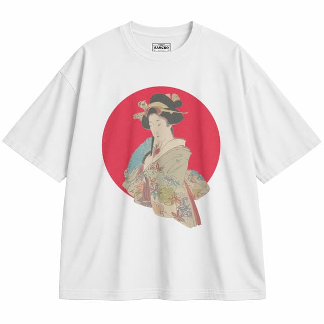 ARTE JAPONÉS 31 — Unisex oversize, Blanco