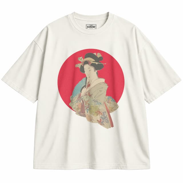 ARTE JAPONÉS 31 — Unisex oversize, Crema