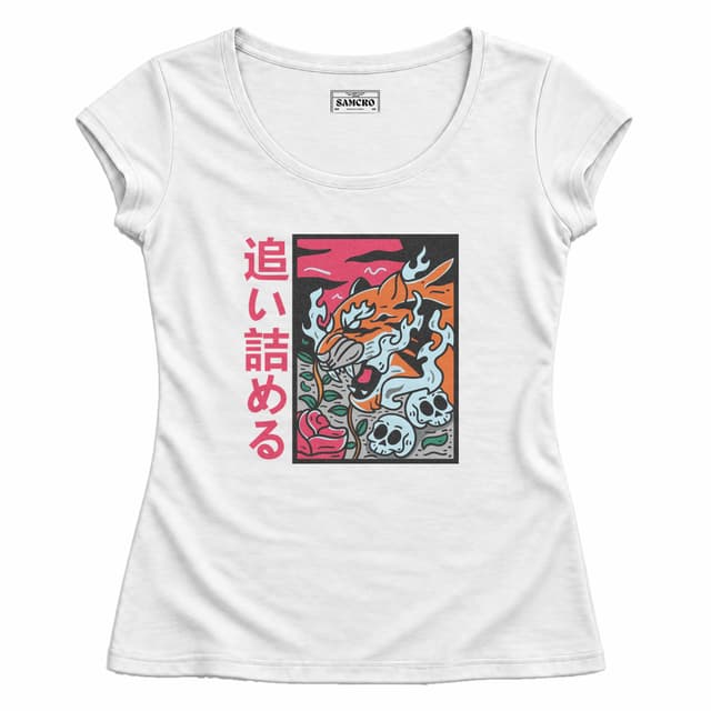 ARTE JAPONÉS 45 — Mujer entallada, Blanco