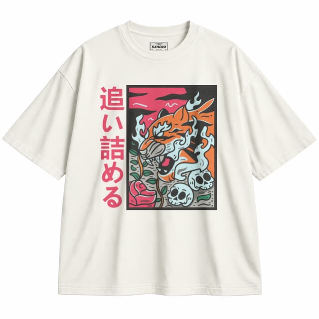 ARTE JAPONÉS 45 — Unisex oversize, Crema