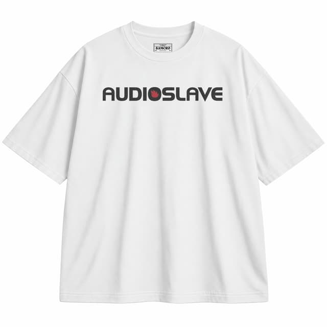 Audioslave 1 — Unisex oversize, Blanco