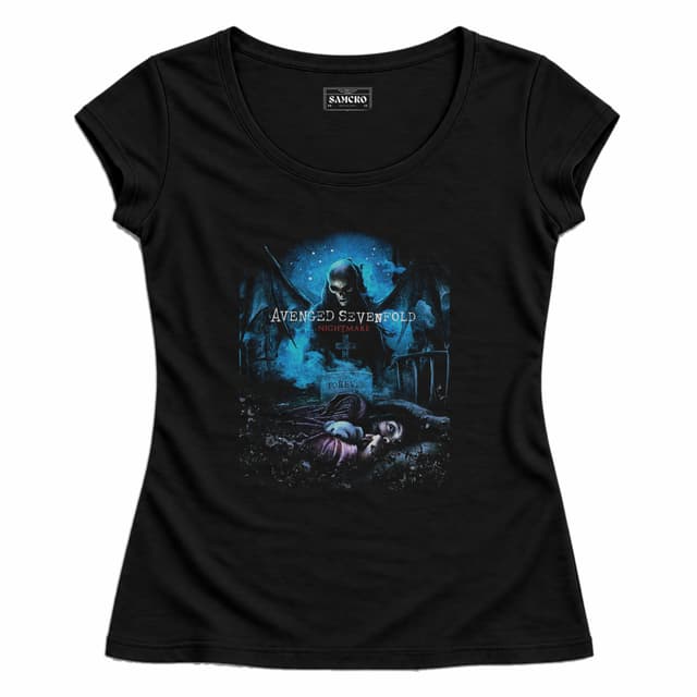 Avenged Sevenfold 14 — Mujer entallada, Negro