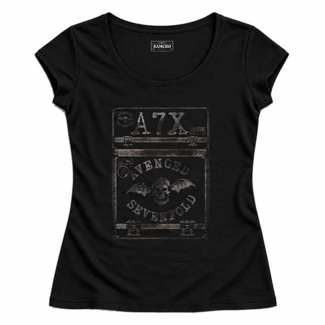 Avenged Sevenfold - Flightcase — Mujer entallada, Negro