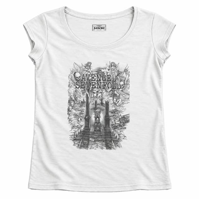 Avenged Sevenfold - Land of Cain — Mujer recta, Blanco