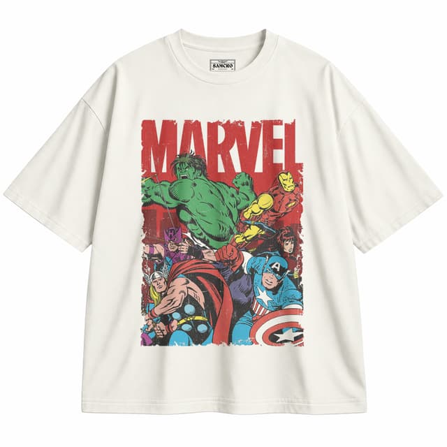 Avengers 18 — Unisex oversize, Crema