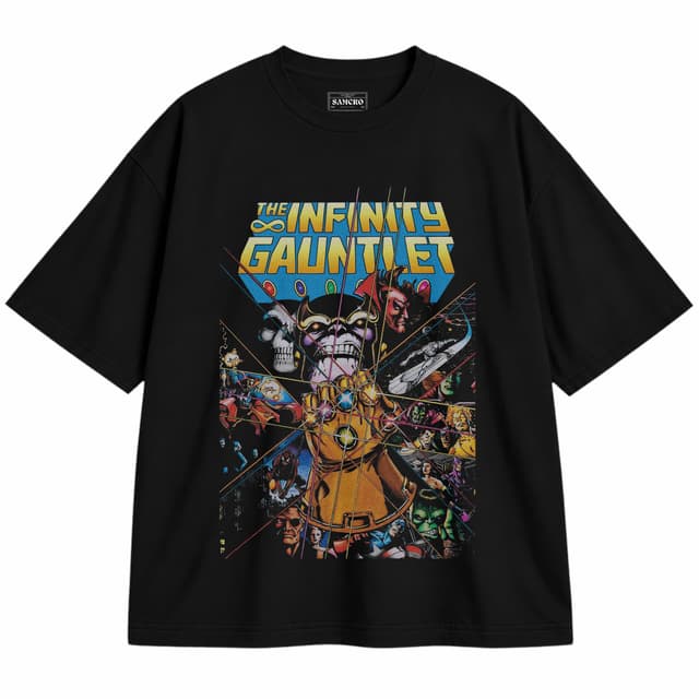 Avengers 8 — Unisex oversize, Negro