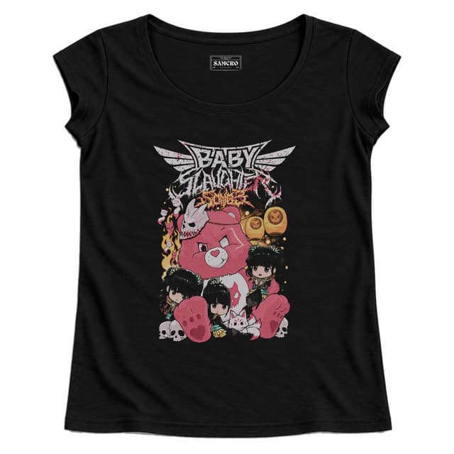 Babymetal - Baby Slaughter Bear — Mujer recta, Negro