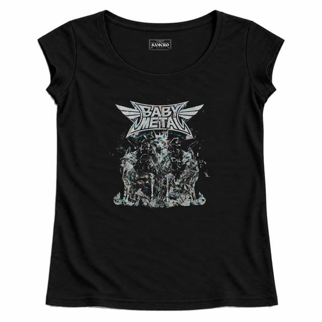 Babymetal - Glass Foxes — Mujer recta, Negro