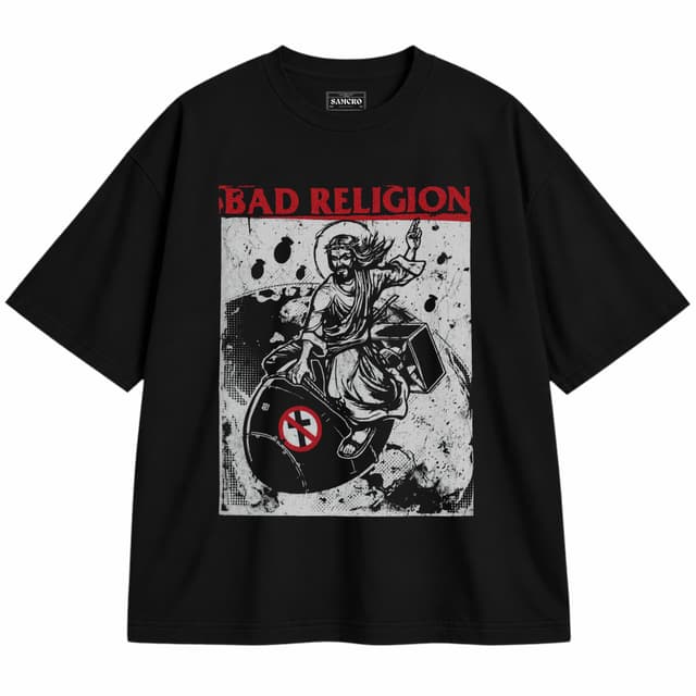 Bad Religion 2 — Unisex oversize, Negro
