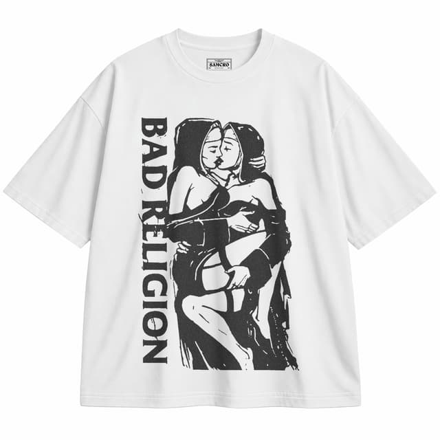 Bad Religion 5 — Unisex oversize, Blanco