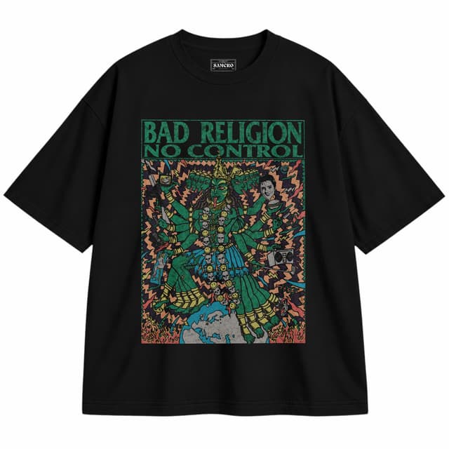 Bad Religion - No Control — Unisex oversize, Negro