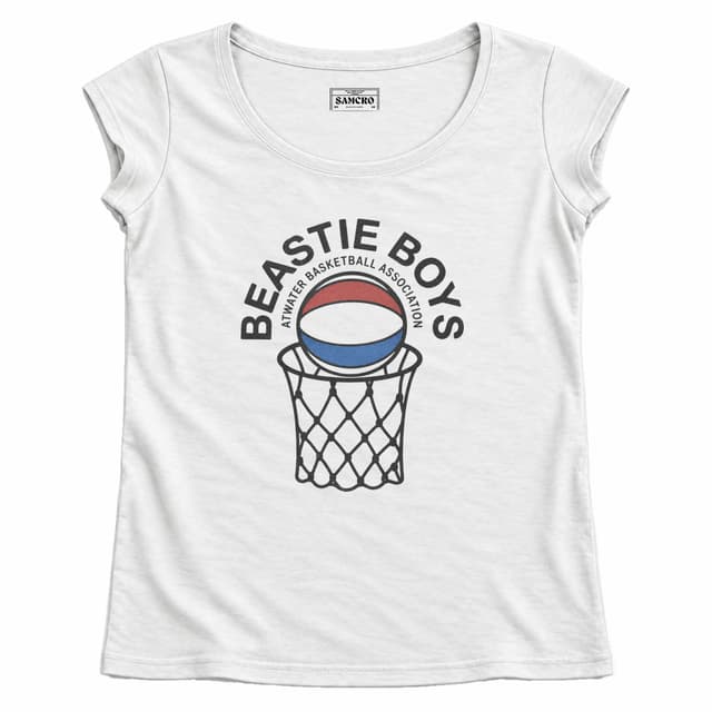 Beastie Boys - Atwater Basketball Association — Mujer recta, Blanco