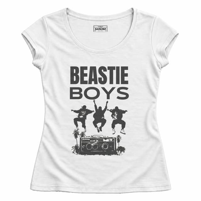 Beastie Boys - Biography Three Misfits — Mujer entallada, Blanco