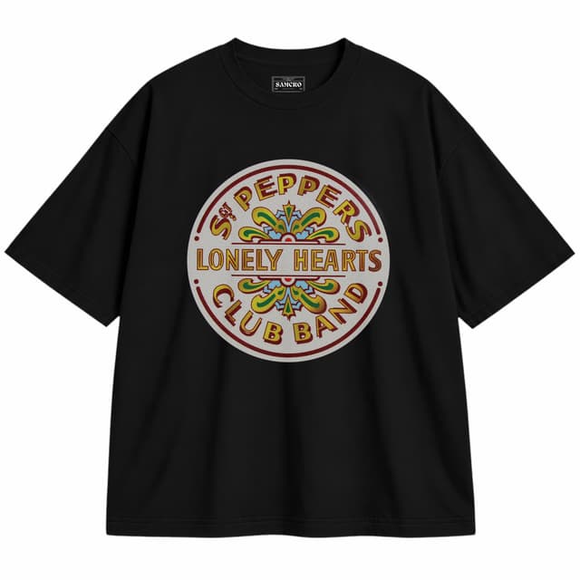 Beatles 10 — Unisex oversize, Negro